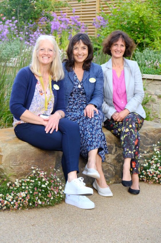 Olivia Chapple with Head Gardeners