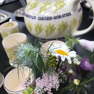 Flowers and Teapot