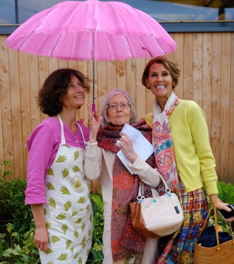 Guests Under Umbrella