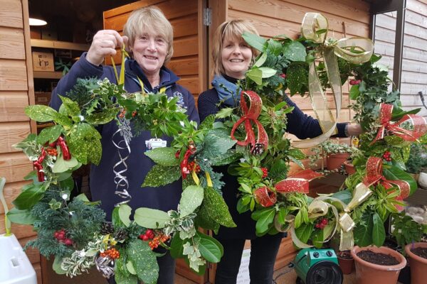christmas wreath workshop in horatio’s garden scotland