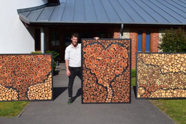 natural artist zac newham in horatio’s garden salisbury