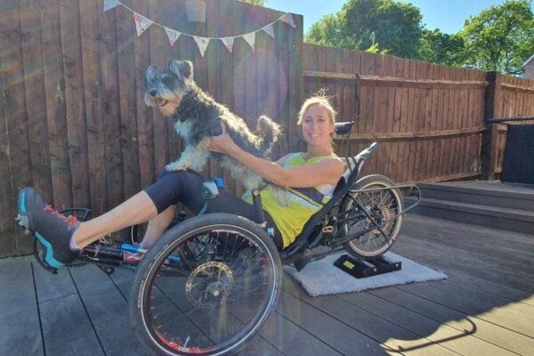 amanda harris completes her at-home cycling challenge!