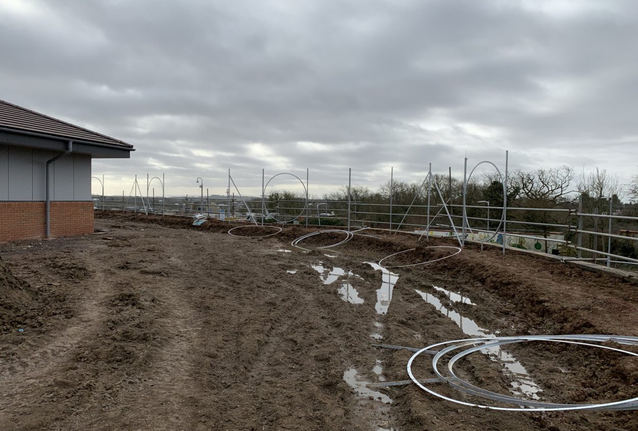 Horatio's Garden Wales building site Horatio's Garden Wales building site