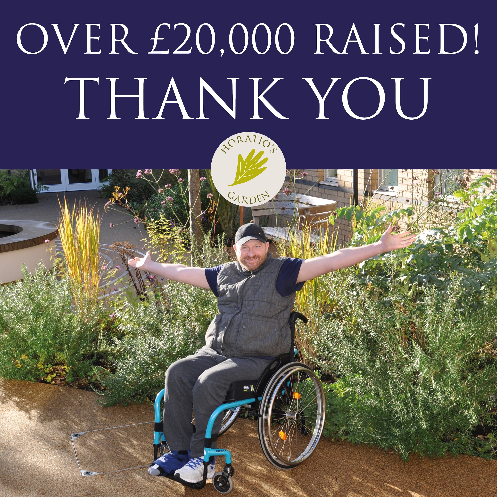 our spring raffle raises over £20,000! Horatio's Garden