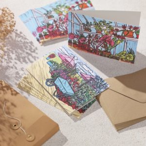 Linocut Notecards
