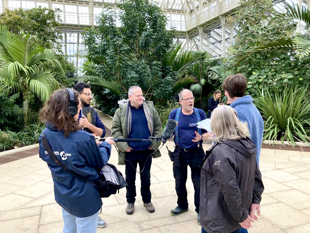 Gardeners' Question Time team recording at Kew