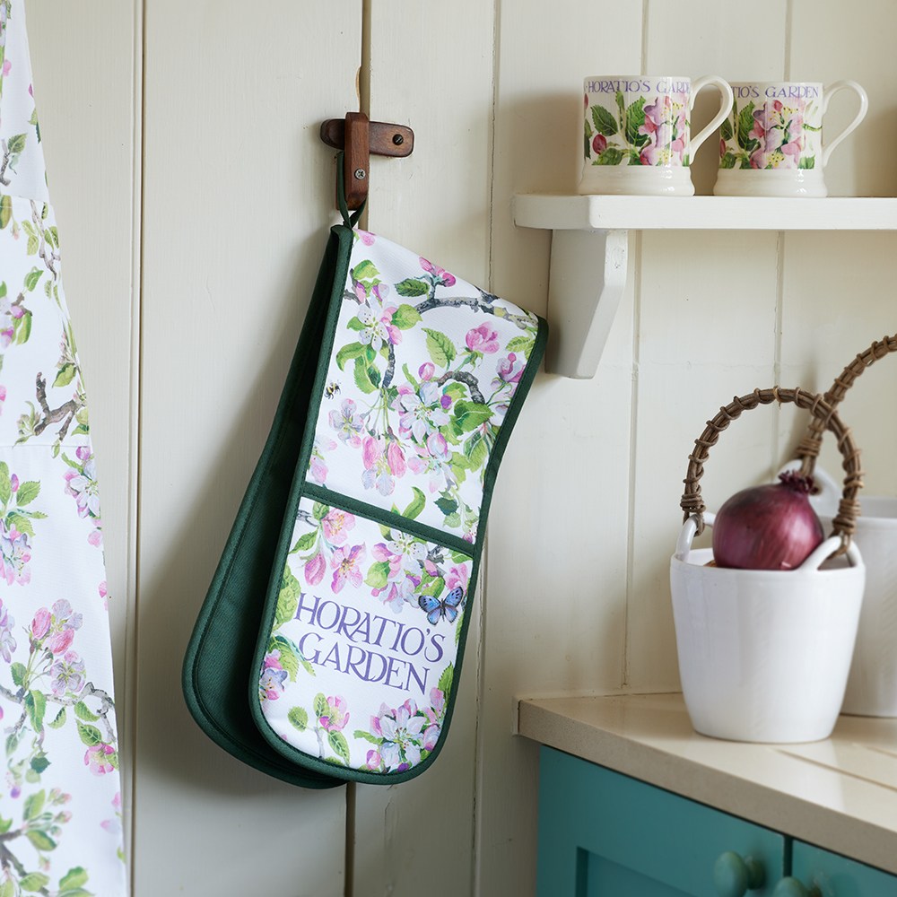 Apple Blossom Oven Gloves by Emma Bridgewater